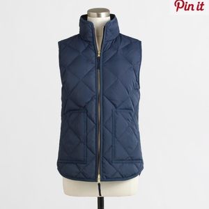 J.Crew puffer vest: navy
